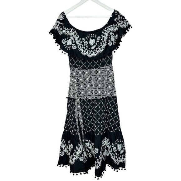 Anthropologie Marisol Off-The-Shoulder Dress Size 6 - Picture 11 of 16